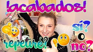 Productos terminados enero 2024 Vamos a ver los productos que usé y que repetiría!#productosacabados