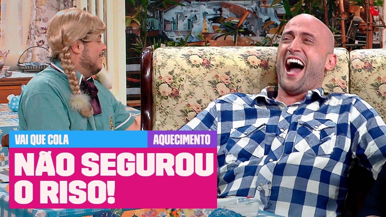 Paulo Gustavo SAINDO DO ROTEIRO e RINDO durante as CENAS! | Aquecimento Vai Que Cola | Multishow
