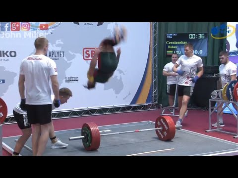 Roikas Cerniauskas - 8th Place 740kg Total - 93kg Class 2019 EPF Classic Open