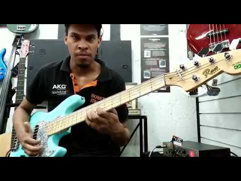 Baixo Ract Bass Jazz Bass Vintage JB DRV5 Brazil. Eden Terra Nova TN 501 + TN 410-8 B. Parte 01.