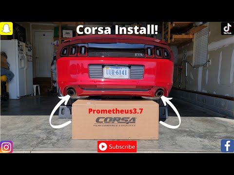 Corsa Exhaust Install ( 2014 Mustang V6)