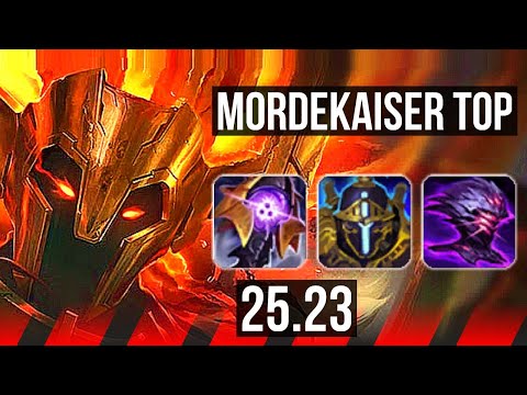 MORDEKAISER vs RENEKTON (TOP) | 7 solo kills, 13/3/9, 44k DMG | KR Master | 25.23