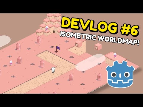 How to make isometric pixelart worldmap in Godot - Professor Bubbles Devlog #6