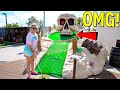 We've Never Seen a Mini Golf Course Like This! - It's Amazing!