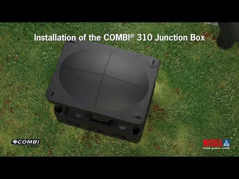 Combi 310 117mmx85mmx51mm Waterproof Junction Box Grey c/w 221 Connectors