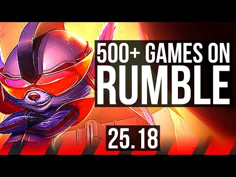 RUMBLE vs FIORA (TOP) | 7 solo kills, Legendary, 500+ games | KR Master | 25.18