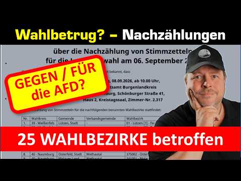 Breaking News+++Neuauszählung in 25 Wahlbezirken in Sachsen Anhalt