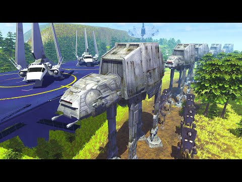 Deploy the Stormtrooper Army Garrison on Endor... - Men of War: Star Wars Mod Battle Simulator