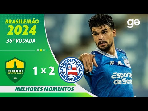 Gols e lances de Cuiabá x Bahia
