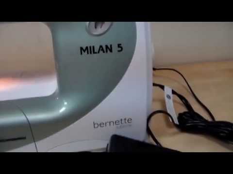 Швейная машина Bernina bernette Milan 5 белый-розовый - Видео