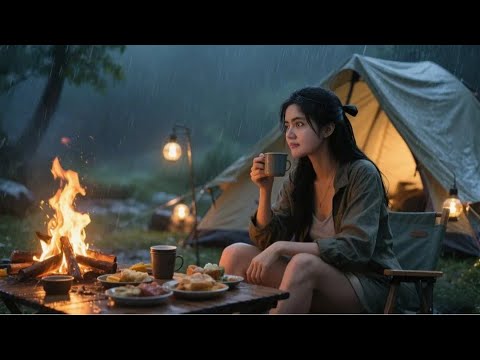 THE WORST RAIN STORM I'VE EVER EXPERIENCED ‼️ CAMPING IN HEAVY RAIN - RAIN SOUNDS ASMR
