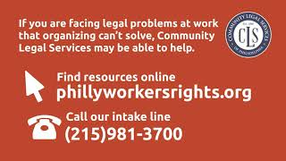 You Have The Right to Organize at Work!