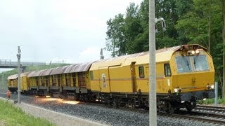 preview picture of video 'Schienenschleifzug / rail grinding train'