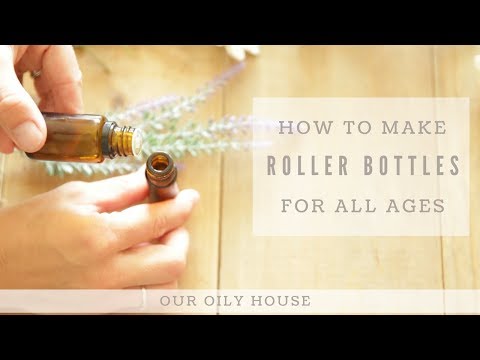 Part of a video titled How to Make Roller Bottles | Diluting Essential Oils - YouTube