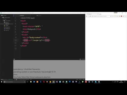 Webpack Tutorial for Beginners 2 Installing Webpack Bundling JS Files