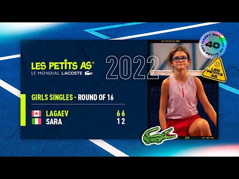 Les Petits As 2022 | Girls Round of 16 | Nadia Lagaev vs. Angelica Sara