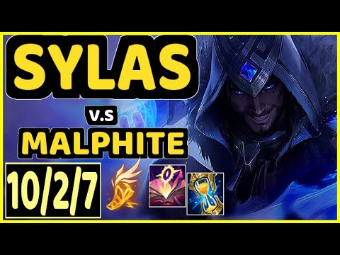DORAN (SYLAS) vs MALPHITE - 10/2/7 KDA TOP CHALLENGER GAMEPLAY - KR