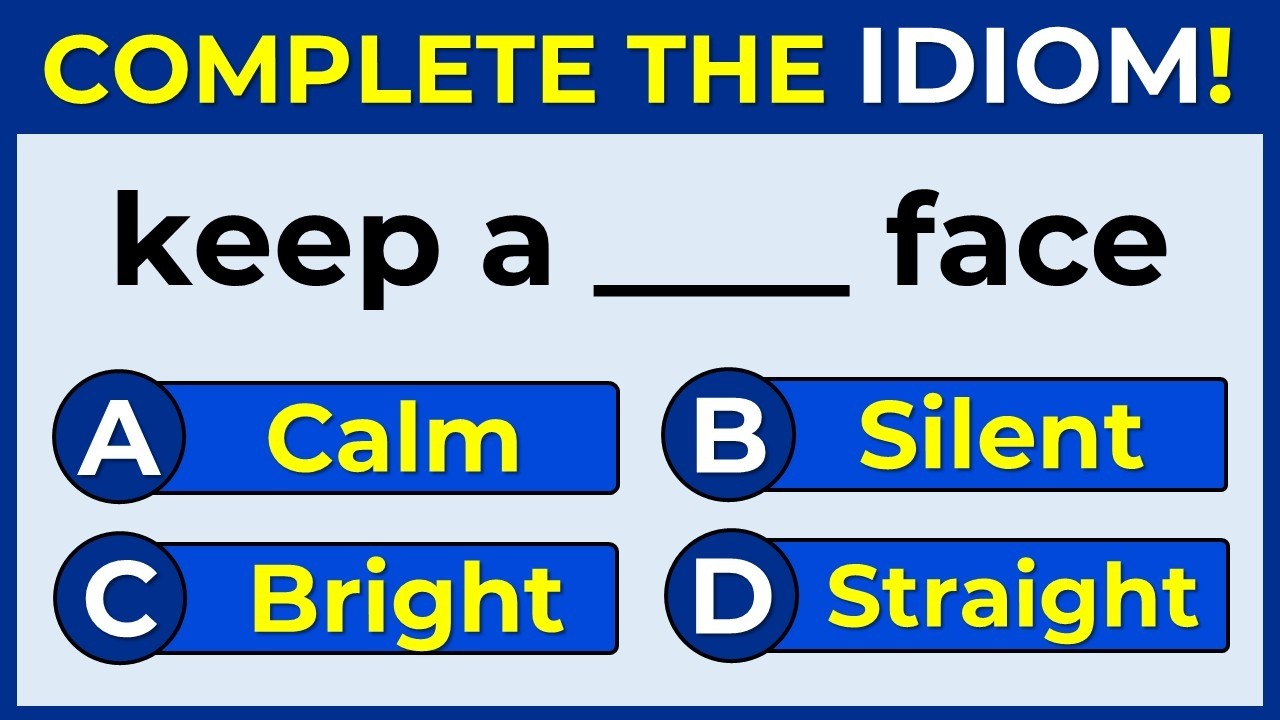 English Idiomatic Quiz | ONLY 3% CAN SCORE 100%  | #n8