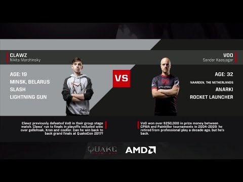 clawz vs Vo0 | QC 1on1 QWC QuakeCon 2017 [Grand Final]