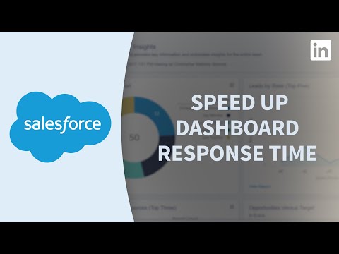 Salesforce教程--改善儀表盤響應時間 (Salesforce Tutorial - Improving dashboard response times)