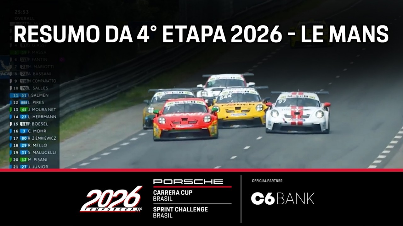 RESUMO ET04 PORSCHE CUP BRASIL - LE MANS - TEMPORADA 2026