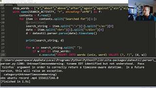 Building Search Word Database - Data Analysis of Google Tracking Takeout p.1