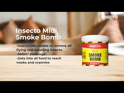 How to clear your room from all known insects (using Insecto Midi smoke bomb)