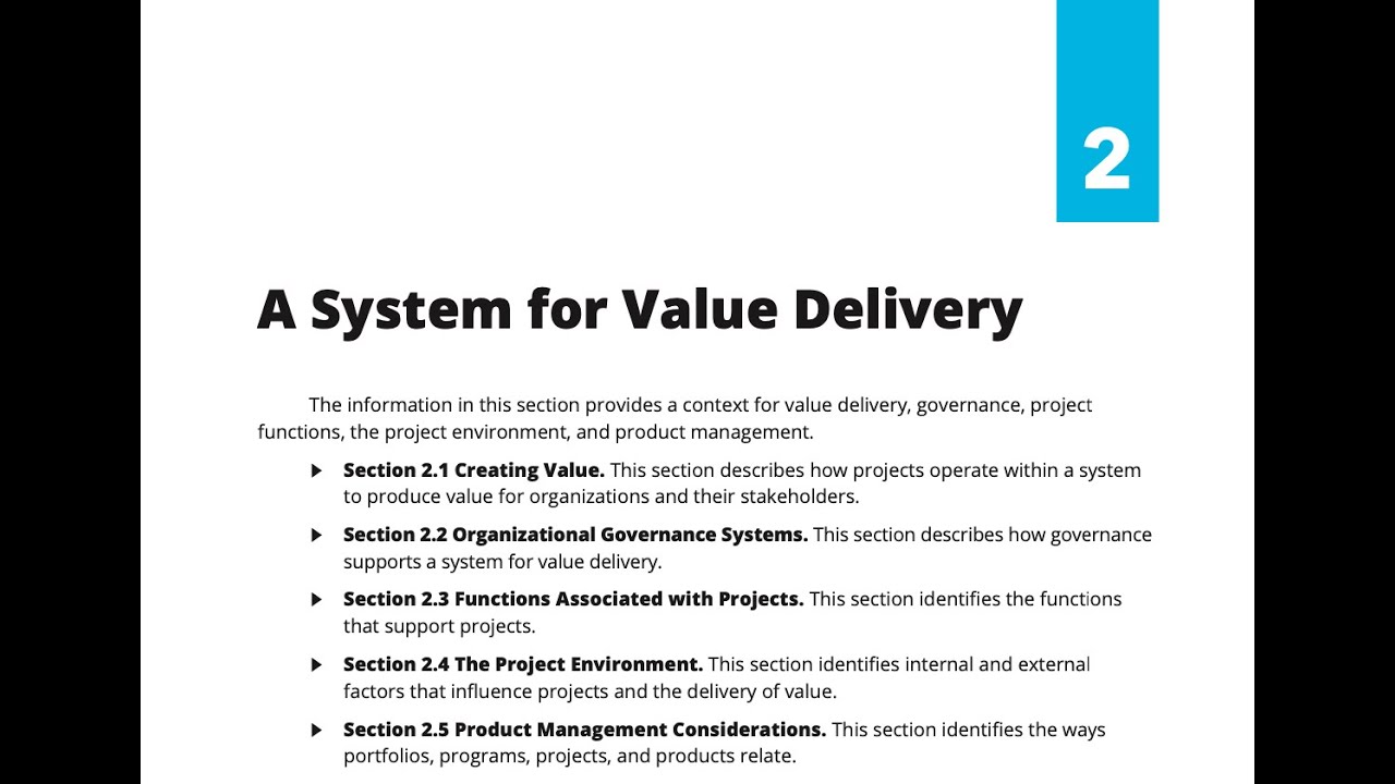 26- SECTION 2 - A SYSTEM FOR VALUE DELIVERY (STANDARD)