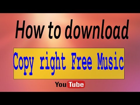 How to Download Copyright free Music from YOUTUBE full free