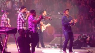 Bruno Mars performing We Belong Together then transitions to Marry You at the Houston Rodeo