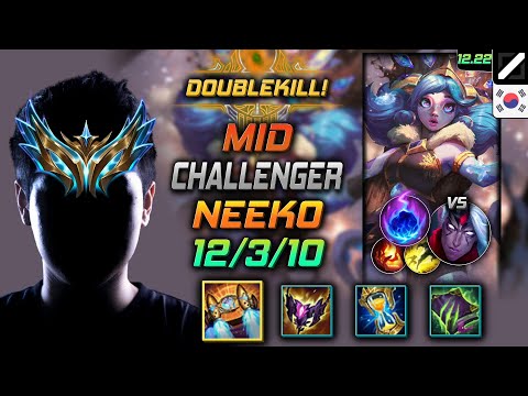 Challenger Mid Neeko Build Hextech Rocketbelt Arcane Comet - Neeko Mid vs Varus - LOL KR 12.22