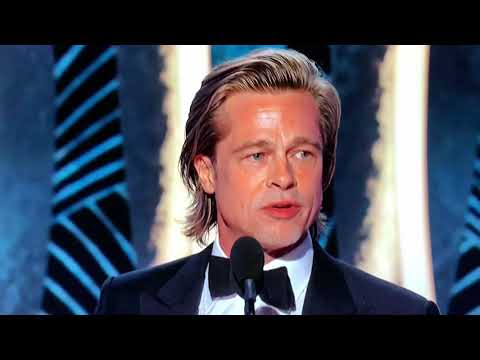 Jennifer Aniston gazes at Brad Pitt. Golden Globes thumnail