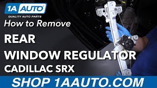 How to Replace Rear Window Regulator 10-16 Cadillac SRX