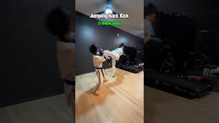 Here’s how to perform a jumping back kick in 3 simple steps