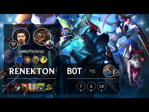 Renekton Bot vs Yasuo - EUW Challenger Patch 10.3