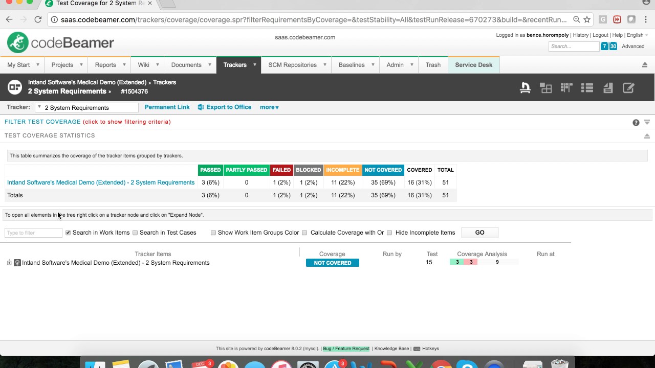 Test Coverage Browser