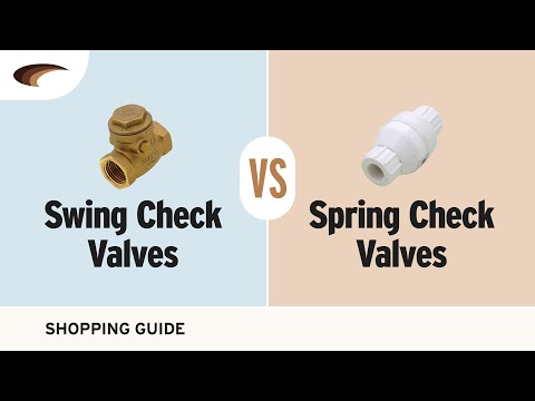Differences Between Swing Check Valves and Spring Check Valves