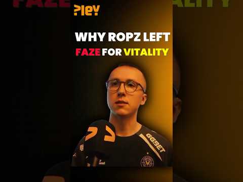Why Ropz Left FaZe for Vitality | PLEY.GG #cs2 #ropz #cs2clips #fazeclan #vitality