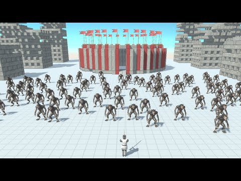 100 WEREWOLF vs ALL TEAMS Animal Revolt Battle Simulator
