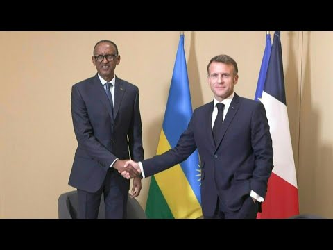 French President Emmanuel Macron holds meeting with Rwandan counterpart Paul Kagame | AFP