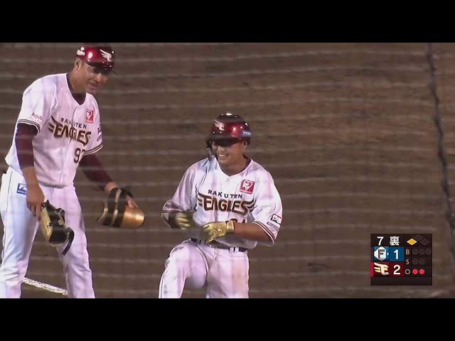 【ファーム】この回逆転!! イーグルス・黒川史陽 三塁線への鋭い当たりは2ベースヒットに!!  2023年6月16日 東北楽天ゴールデンイーグルス 対 北海道日本ハムファイターズ