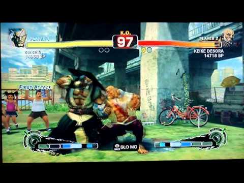 SSF4: sunset01 (Sagat) vs DESORA (Gouken) - Japanese   XBL ranked