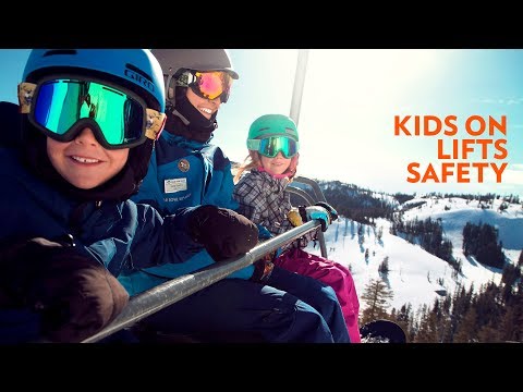 How to Load a Chairlift Safely with Children | Sugar Bowl Resort Kids on Lifts