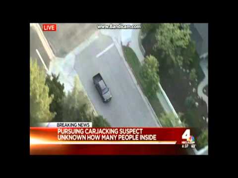 03/27/2016 Los Angeles Area Police Chase 2016 - Black Female Suspect (Action Packed)