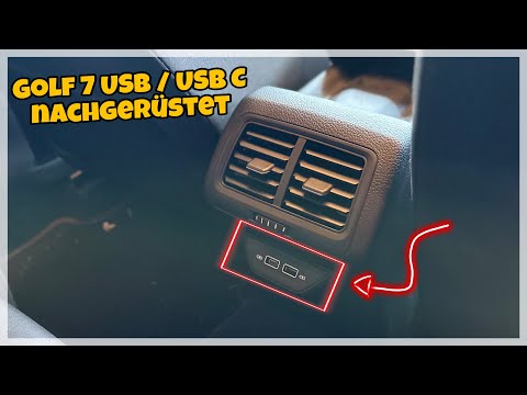 Golf 7 GTI TCR gets USB / USB C retrofitted for the rear seat ⭐️
