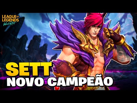 QUE BONECÃO! TESTANDO SETT, O CHEFE | LoL Wild Rift