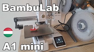 Bambu Lab A1 mini 3D nyomtató bemutatása (AMS Lite színcserélő változat)