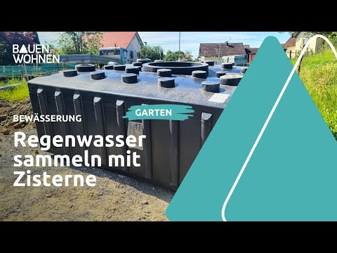Cistern: Collect rainwater in a flat tank cistern