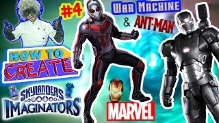 SKYLANDERS IMAGINATORS CREATION of ANT MAN and WAR MACHINE from IRON MAN (How to Create Recipe #4)