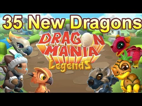 35 NEW DRAGONS! DML Update 13 - Dragon Mania Legends #248